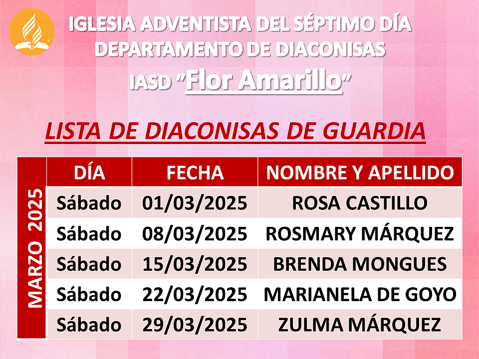 Diaconisas de guardia